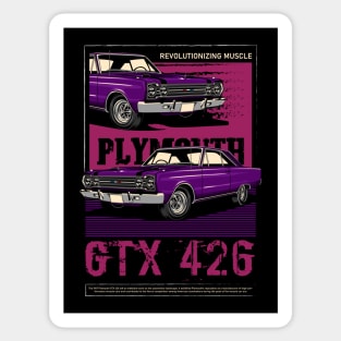 Retro Plymouth GTX 426 Hemi Sticker